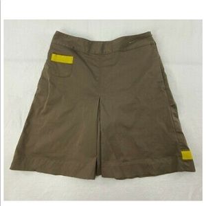 Nike Golf Womens NikeFIT DRY Shorts Brown Zip  10